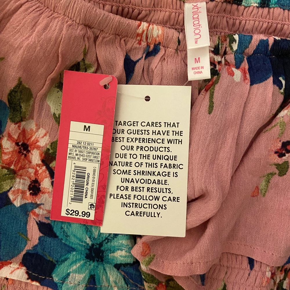 Xhilaration NWT high-low floral dress size medium feminine floral flirty maxi - Picture 12 of 14